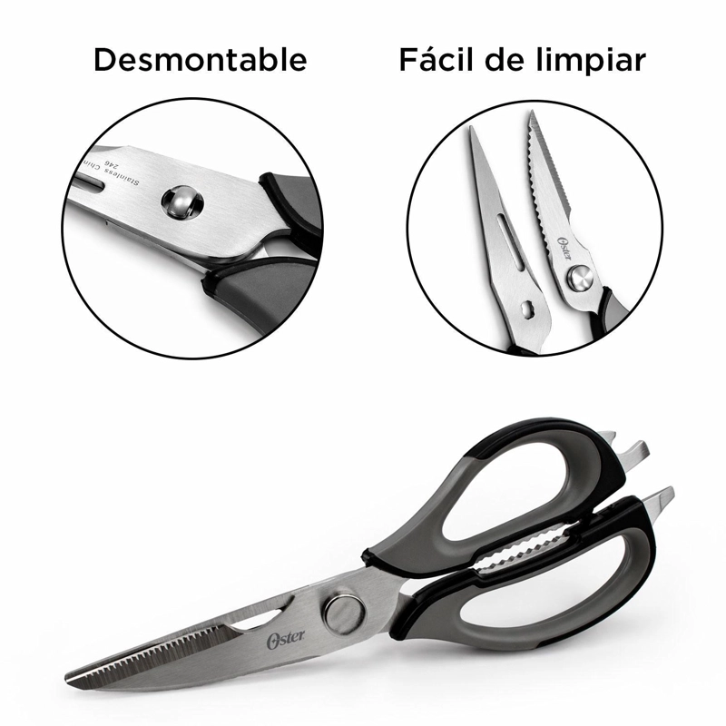 OSTER TIJERA DESMONTABLE PARA COCINA GRANGER MULTIUSO C/ FUNDA - 7