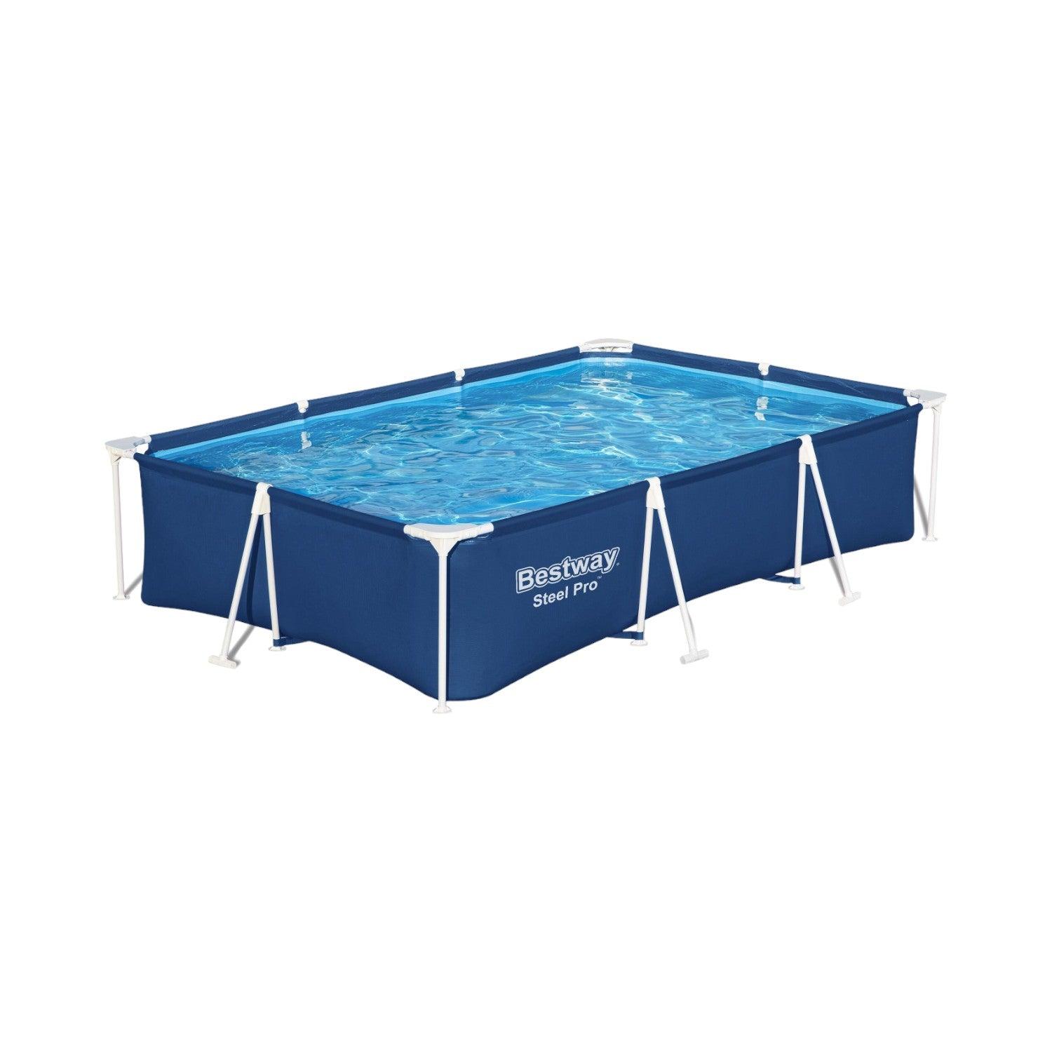 PISCINA BESTWAY 561NS RECTANGULAR STEEL PRO AZUL 2.80MX2.01MX66 CM - 2