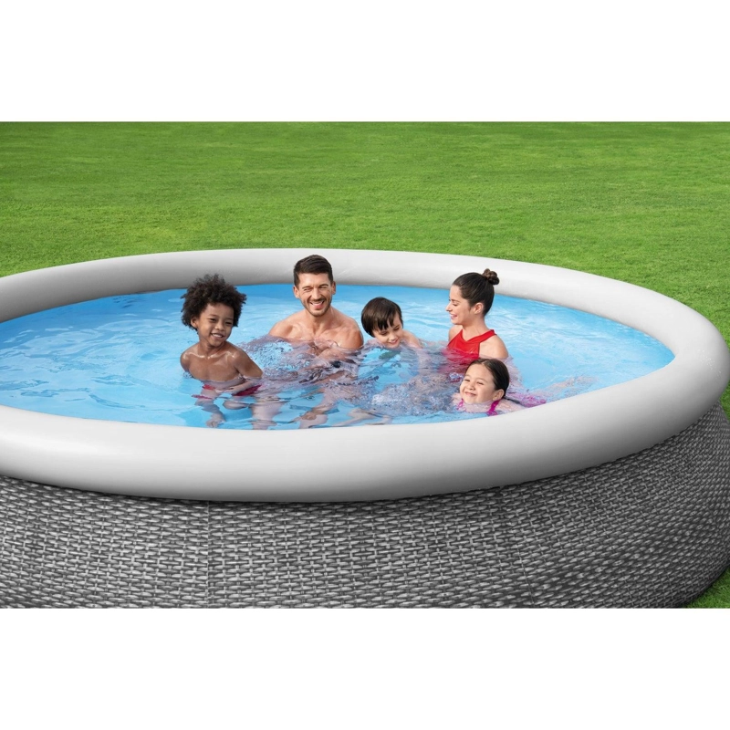 PISCINA BESTWAY REDONDA FACIL ARMADO C/FILTRO GRIS 3.66MX76C - 7