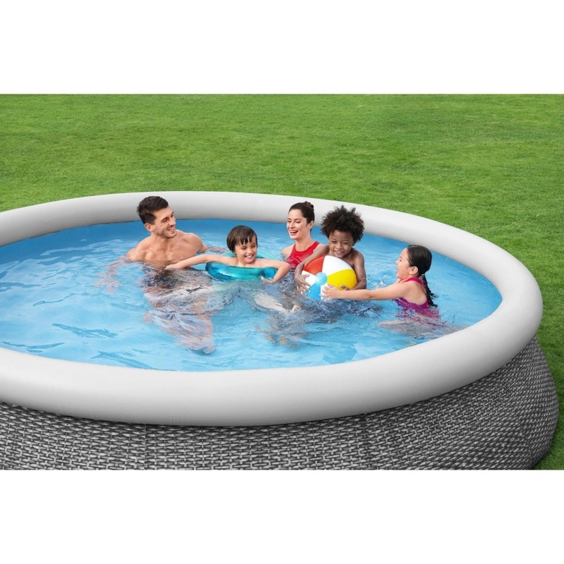 PISCINA BESTWAY REDONDA FACIL ARMADO C/FILTRO GRIS 3.66MX76C - 8