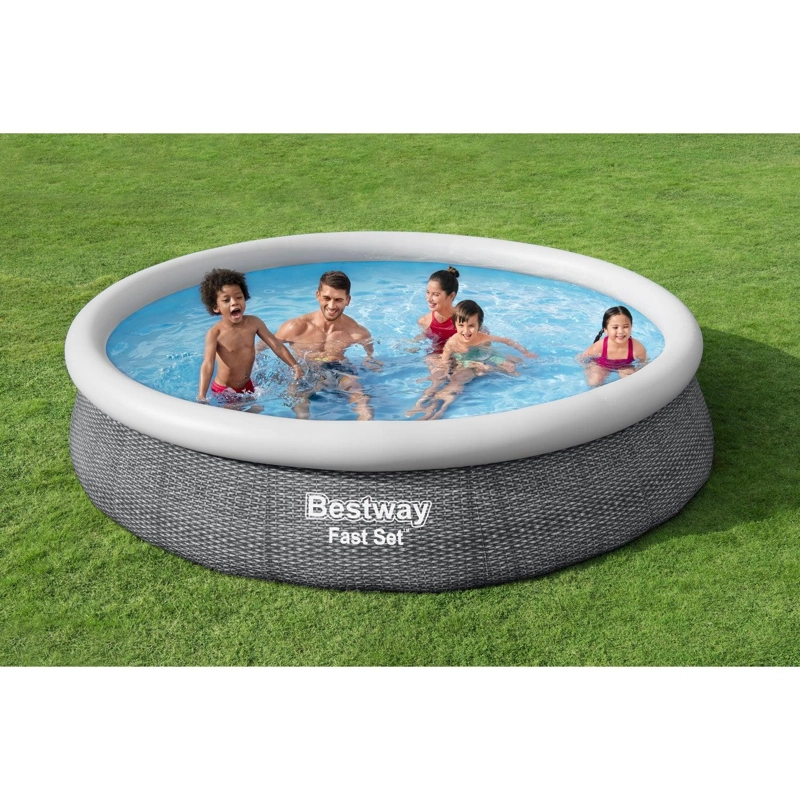 PISCINA BESTWAY REDONDA FACIL ARMADO C/FILTRO GRIS 3.66MX76C - 9