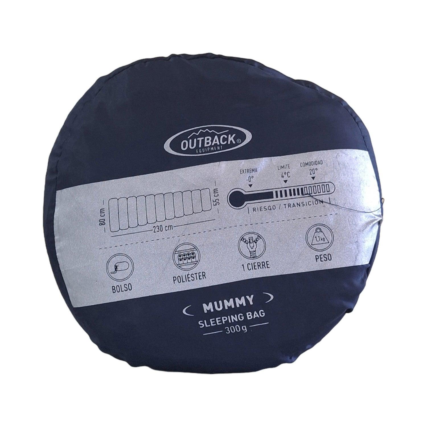 SACO DE DORMIR OUTBACK SM300-AG ESTILO MUMMY - 5