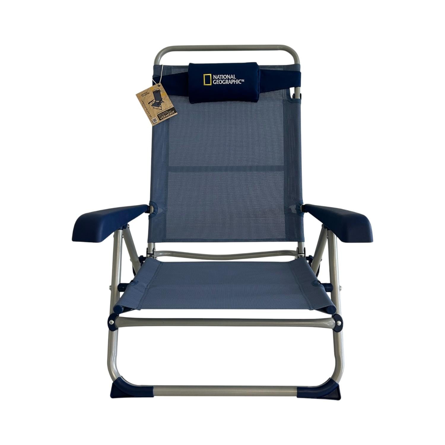 SILLA PLEGABLE PLAYA ALMOHADA VERMONT AZUL NATIONAL GEOGRAPHIC - 7