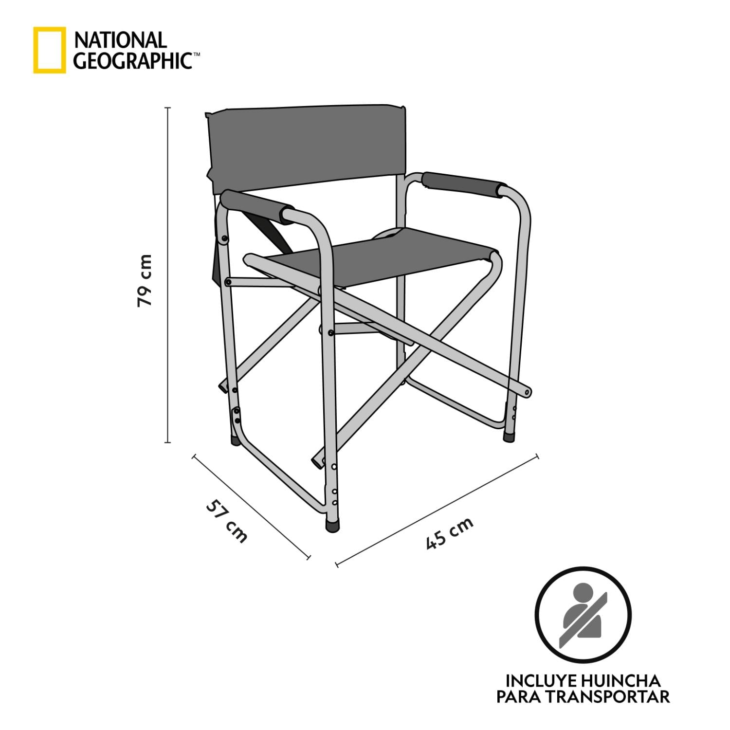 SILLA PLEGABLE CAMPING DIRECTOR BOSTON NATIONAL GEOGRAPHIC - 4