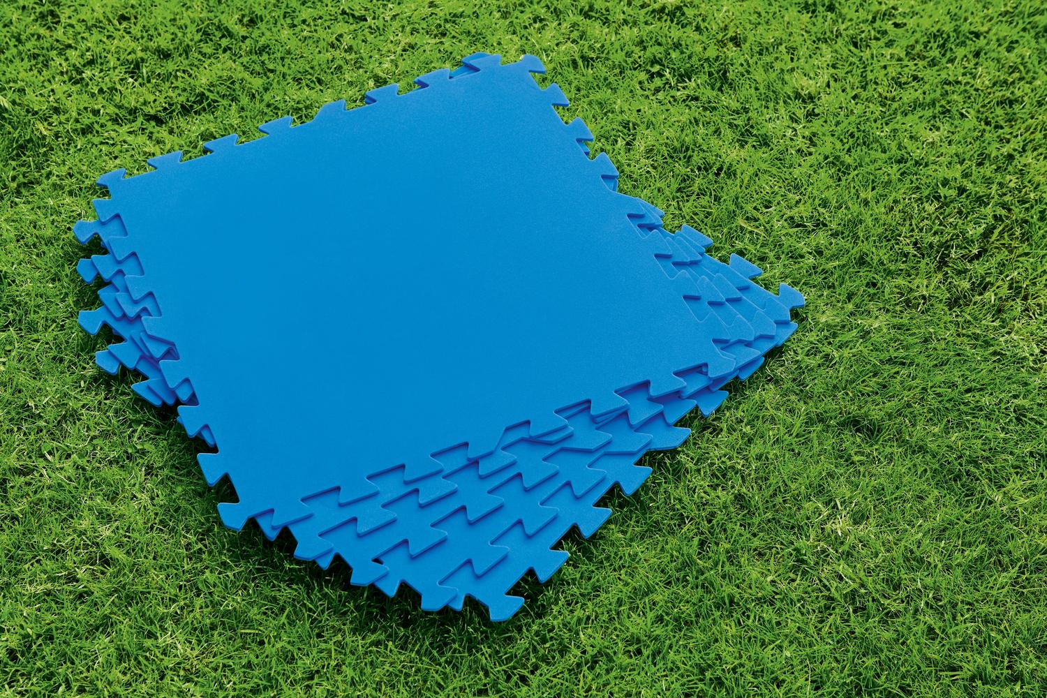 CUBRE PROTECTOR PISO BESTWAY 58220 AZUL EVA PISCINA 50CM X 50CM - 4