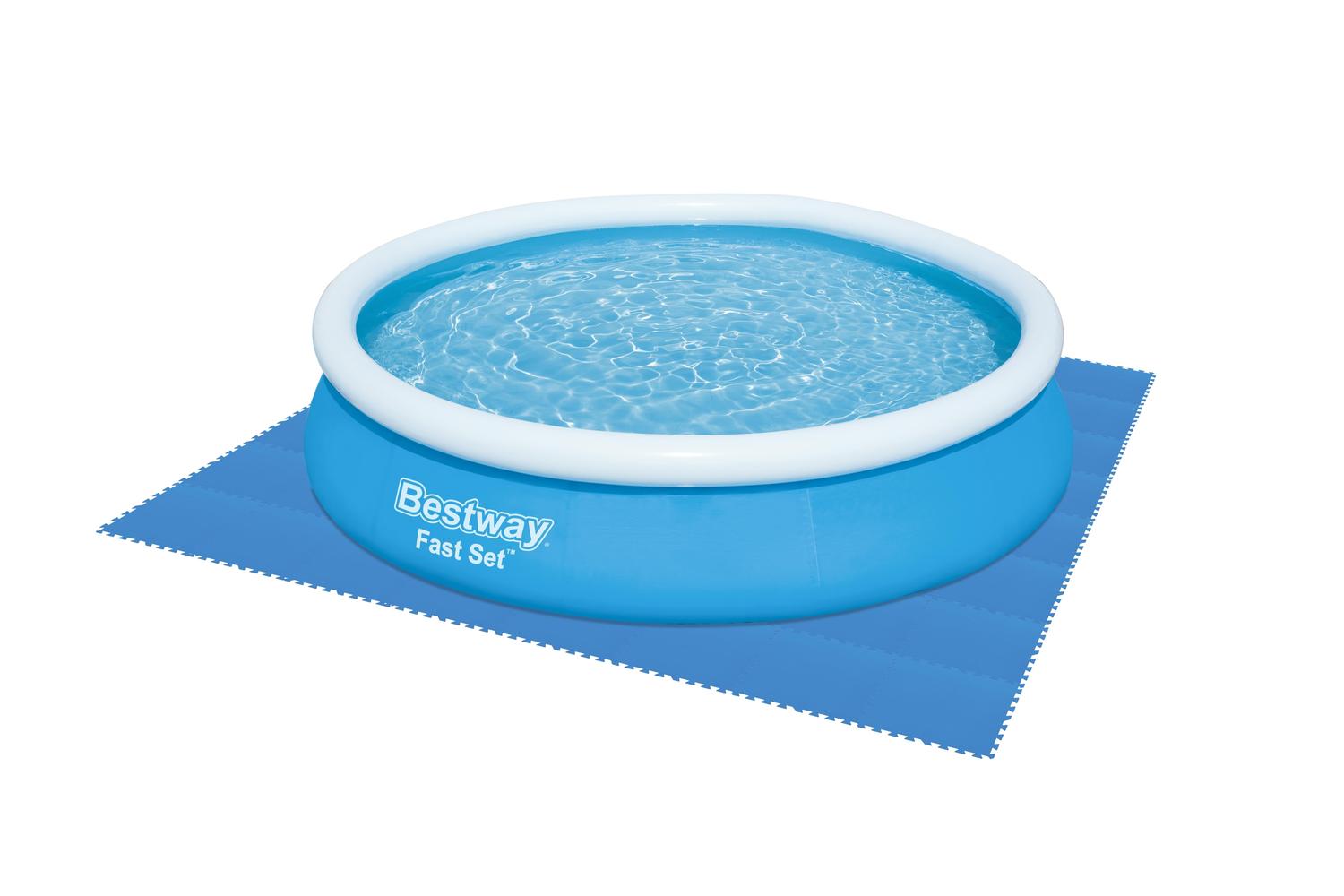 CUBRE PROTECTOR PISO BESTWAY 58220 AZUL EVA PISCINA 50CM X 50CM - 7