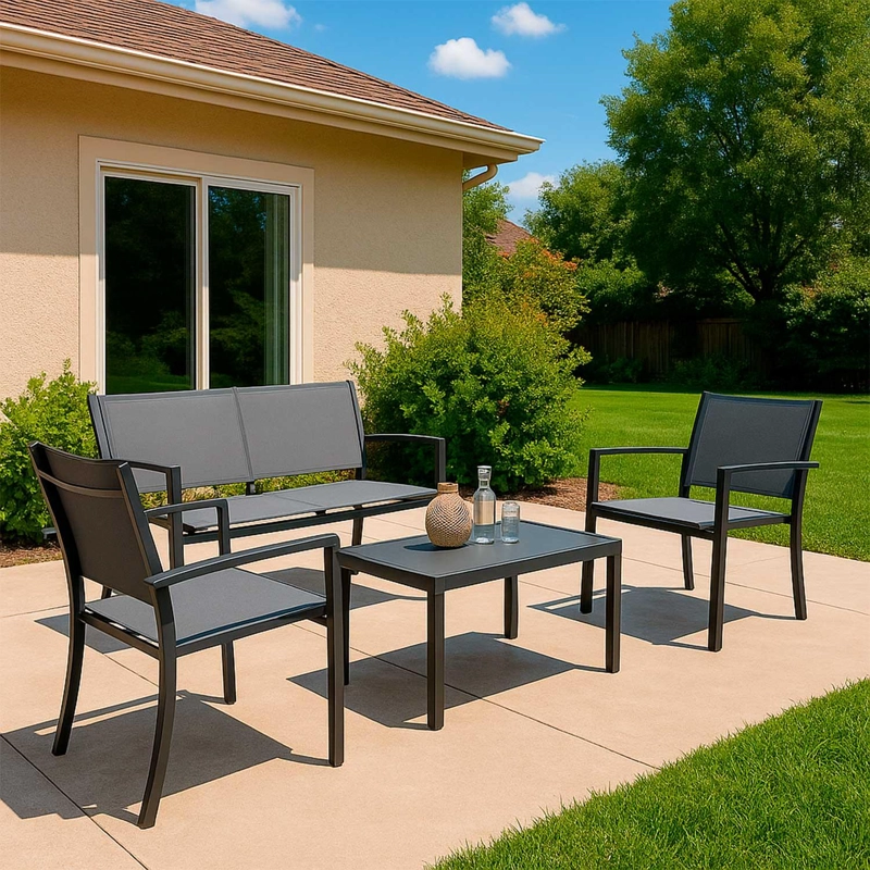 JUEGO SET LIVING TERRAZA MADEIRA 4 PERSONAS NORTHWEST - 7