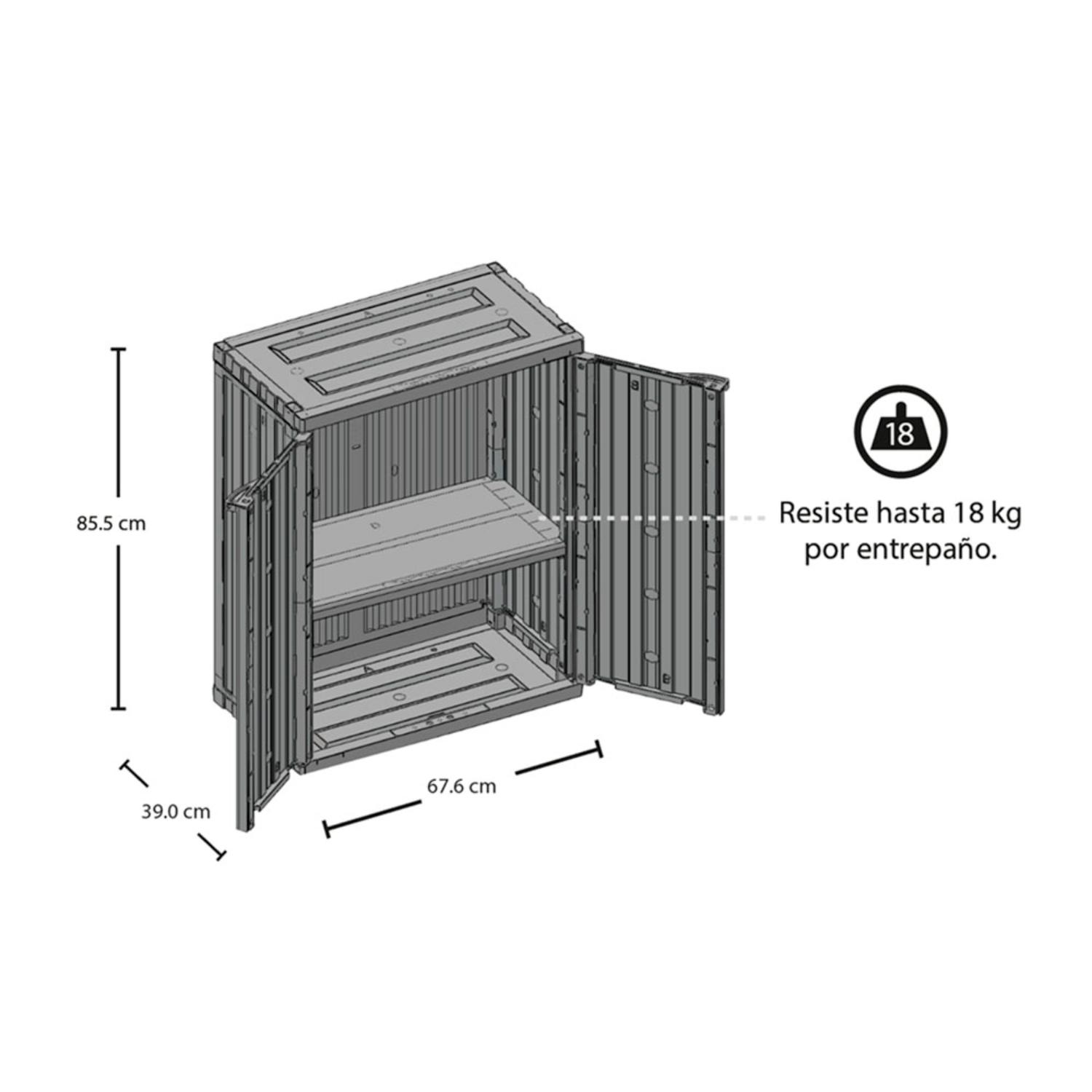 ARMARIO MEDIANO CON PUERTAS MULTIUSO RIMAX - 3