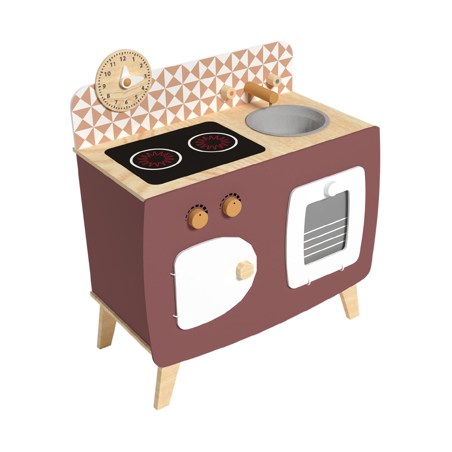 COCINA GAMEPOWER MADERA BURDEO + ACCESORIOS 59X32X66 CM - 1