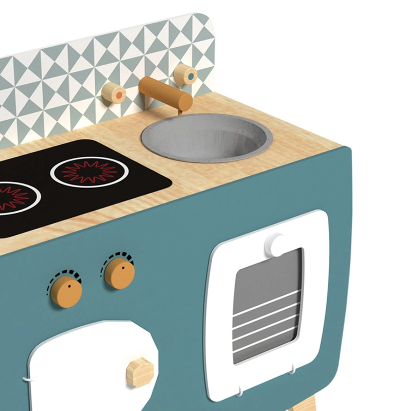 COCINA GAMEPOWER MADERA AZUL + ACCESORIOS 59X32X66CM - 3