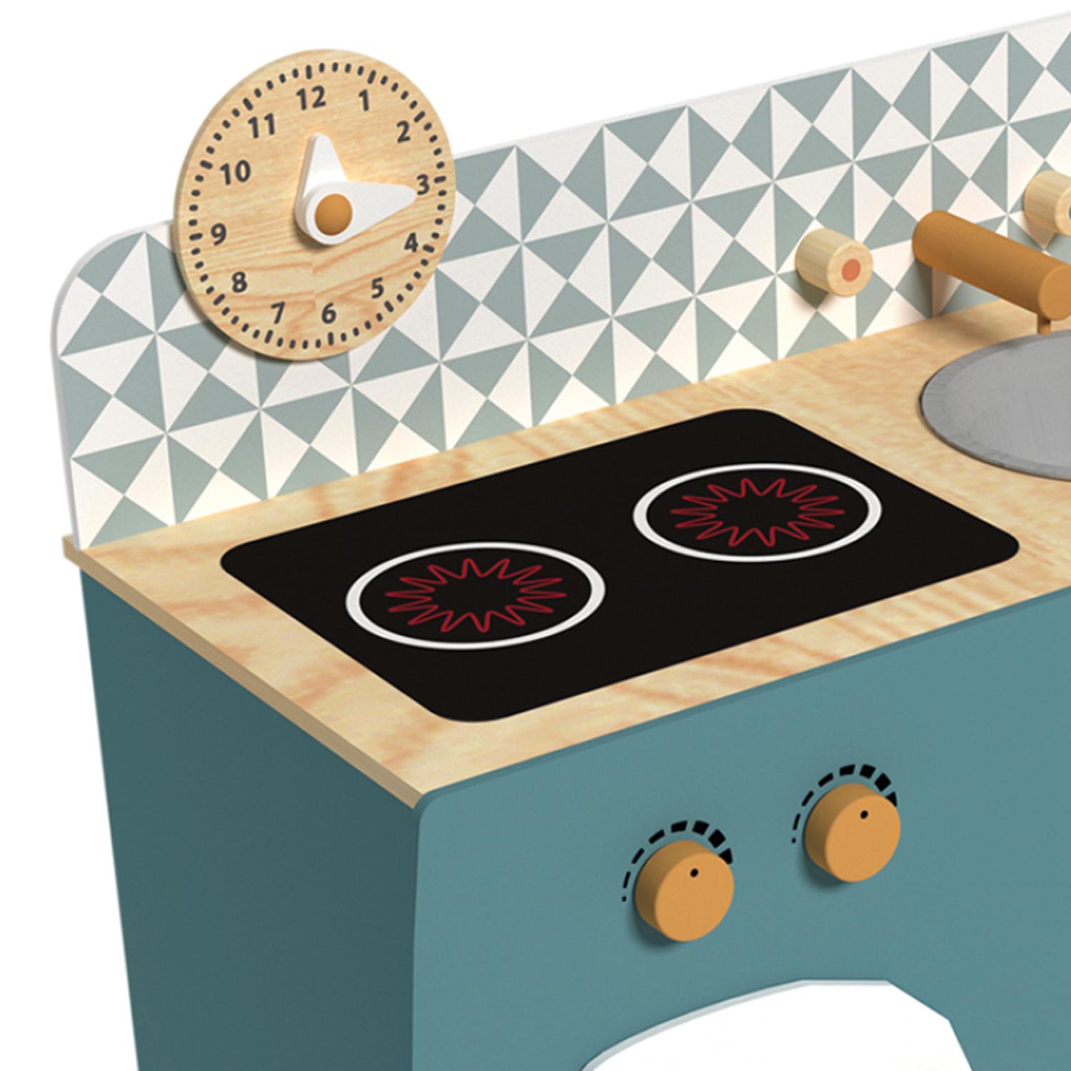COCINA GAMEPOWER MADERA AZUL + ACCESORIOS 59X32X66CM - 4