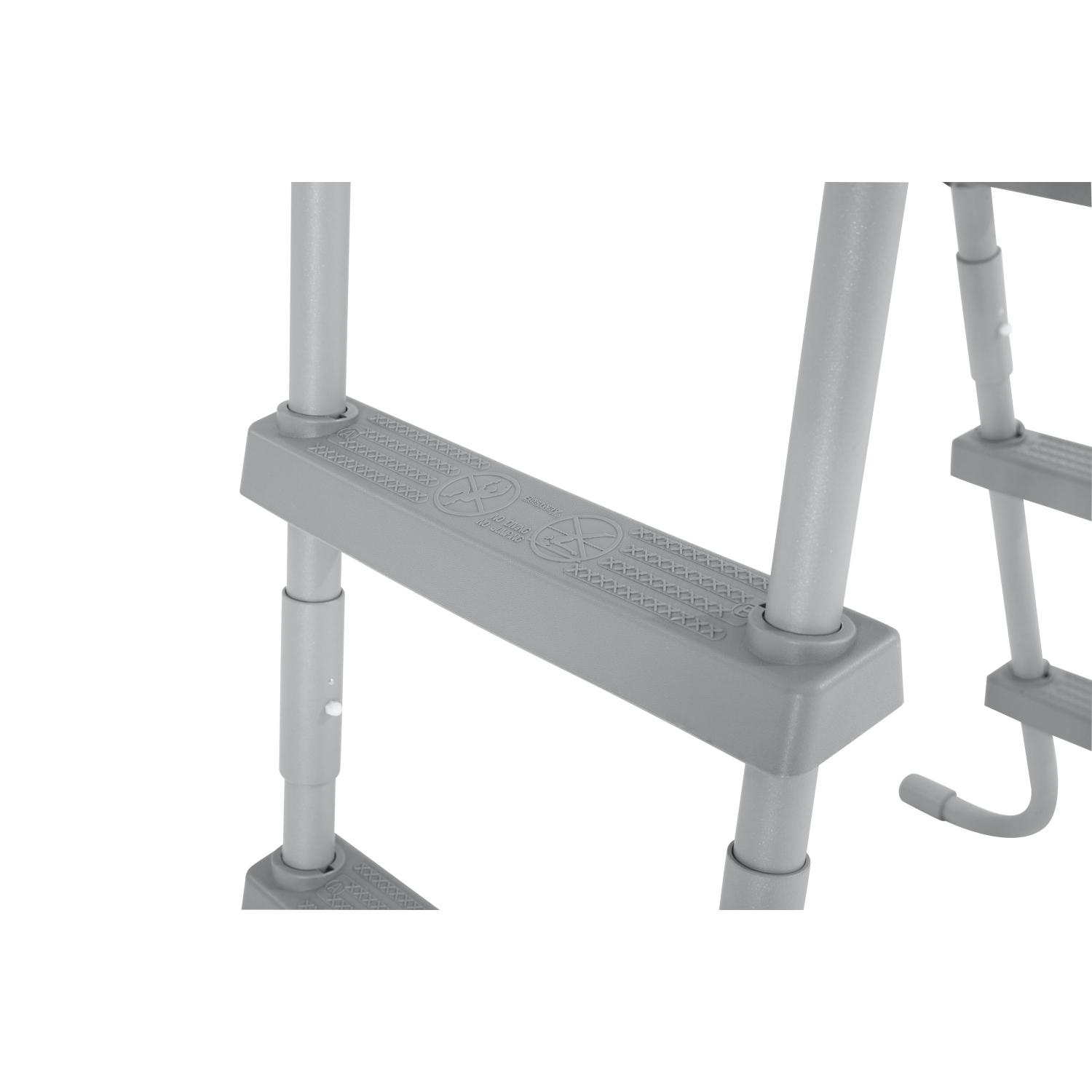 ESCALERA BESTWAY PISCINA 1.32M BLANCO - 5