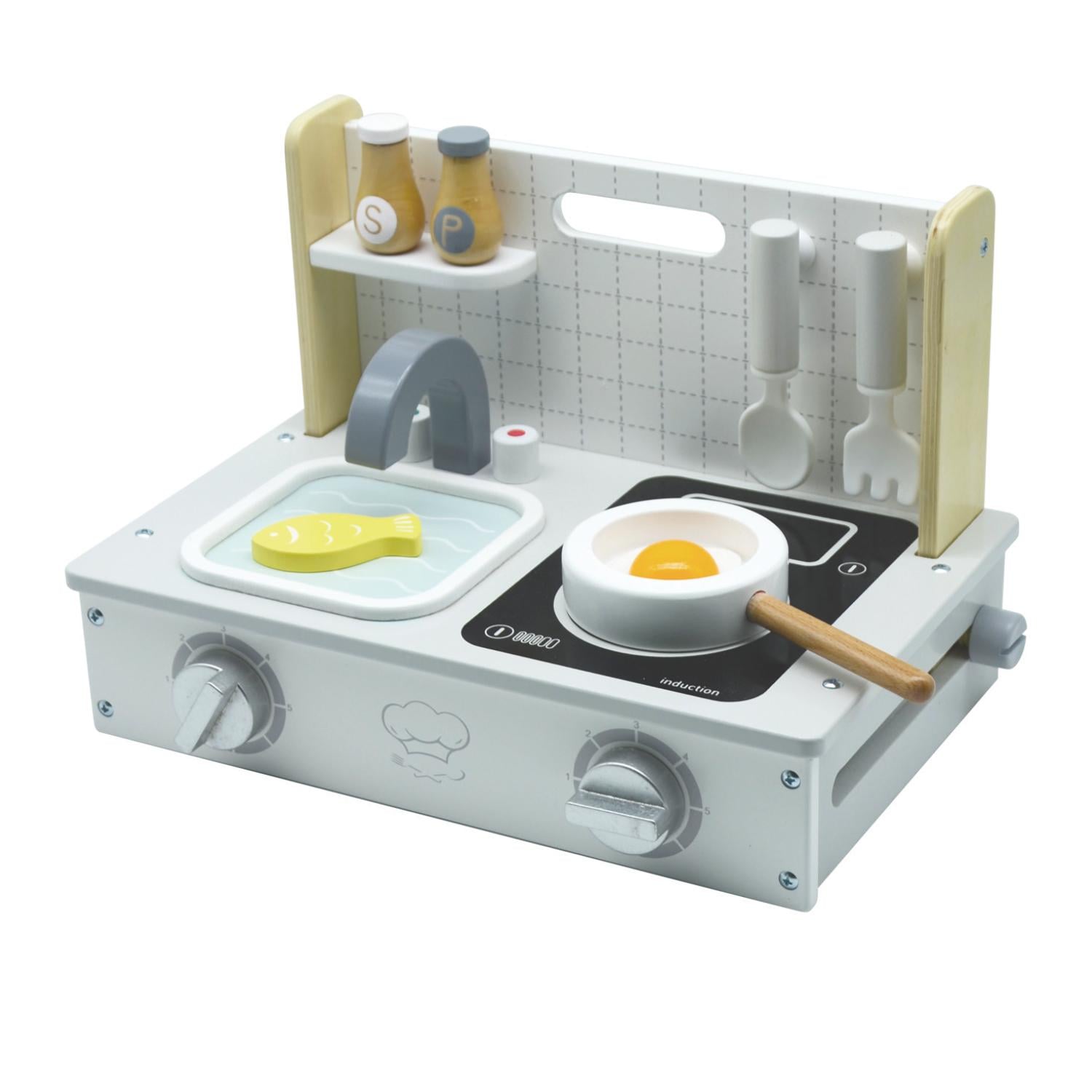COCINA GAMEPOWER ENCIMERA MADERA AMALFI 26.5X9X36CM - 1
