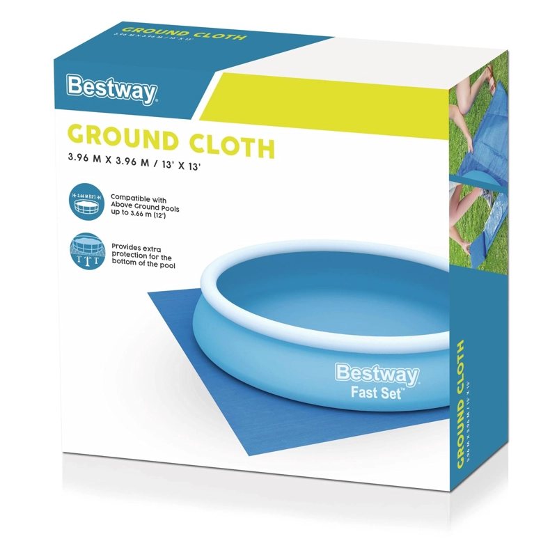 LONA BESTWAY CUBRE PISO PISCINA 3.96M X 3.96M AZUL - 2