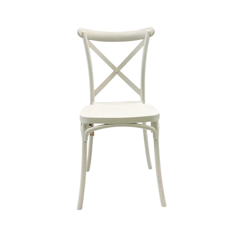 SILLA PLASTICO APILABLE DECO COPENHAGEN BLANCA ESCANDINAVIA - 2