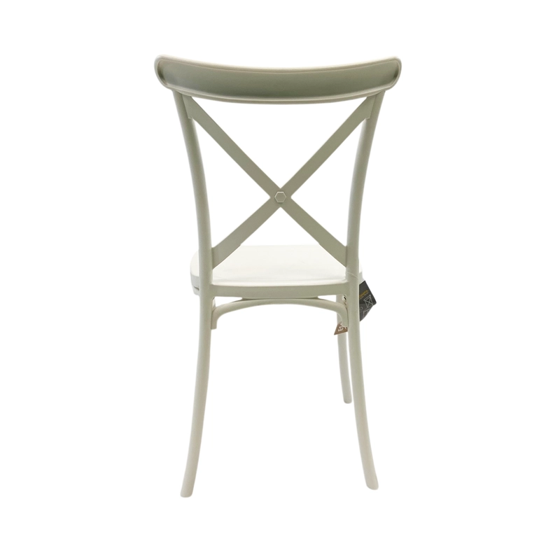 SILLA PLASTICO APILABLE DECO COPENHAGEN BLANCA ESCANDINAVIA - 3