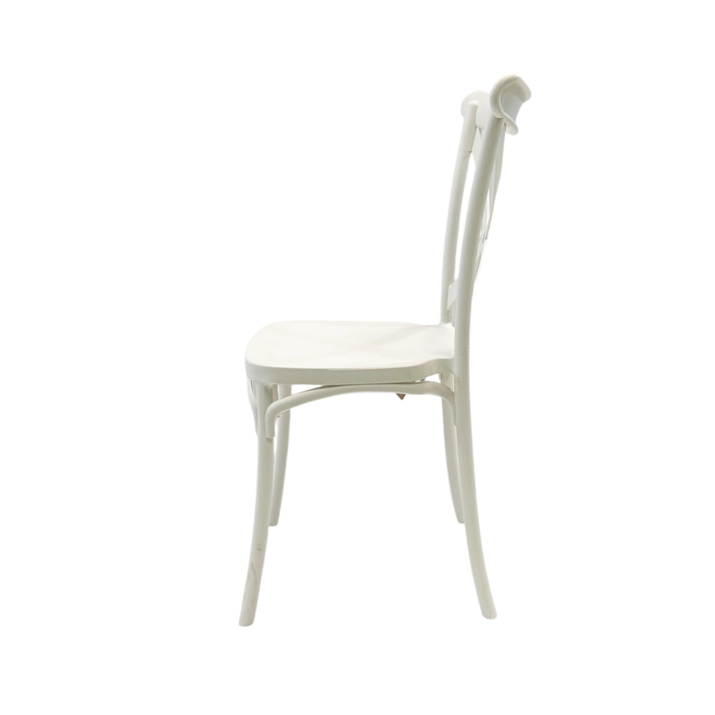 SILLA PLASTICO APILABLE DECO COPENHAGEN BLANCA ESCANDINAVIA - 4