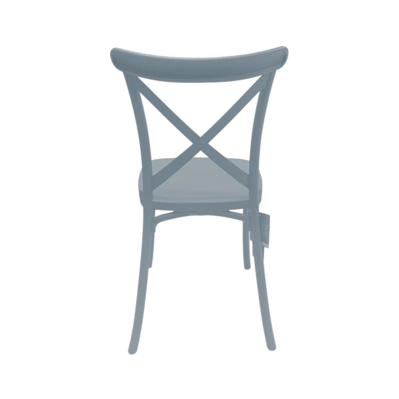 SILLA PLASTICO APILABLE DECO COPENHAGEN GRIS ESCANDINAVIA - 3