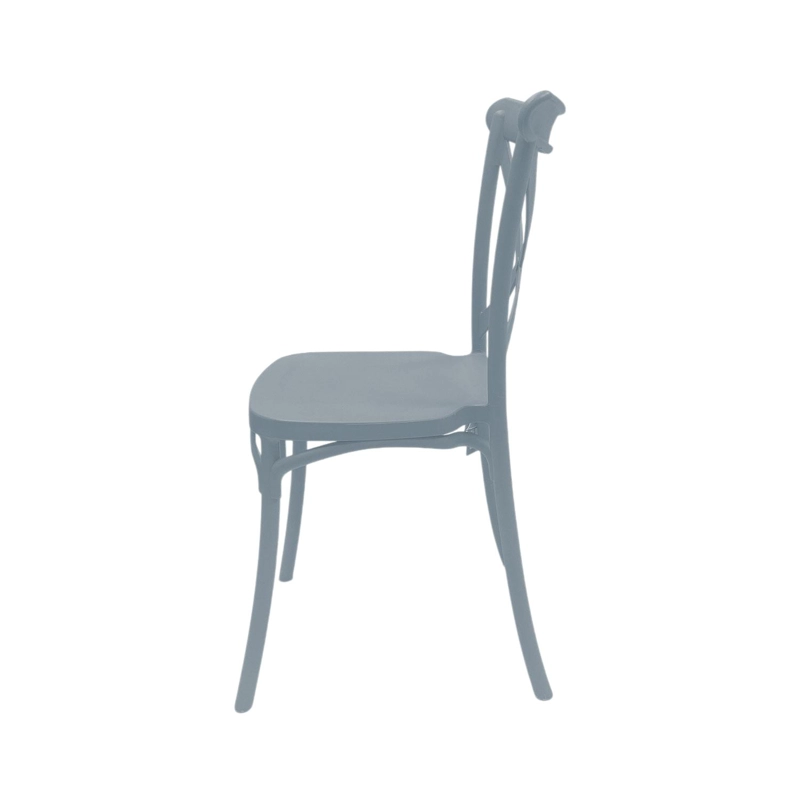 SILLA PLASTICO APILABLE DECO COPENHAGEN GRIS ESCANDINAVIA - 4