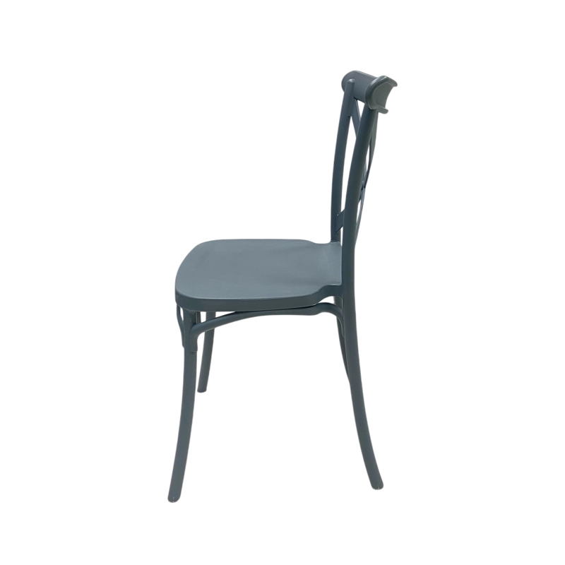 SILLA PLASTICO APILABLE DECO COPENHAGEN AZUL ESCANDINAVIA - 6