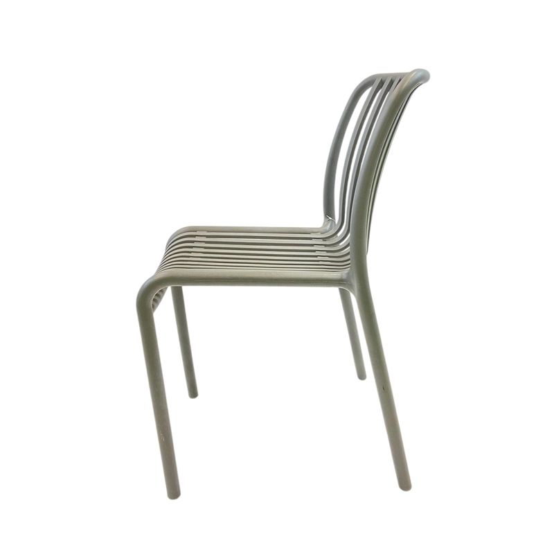 SILLA XL PLASTICO RESINA DECO BREMEN GRIS ESCANDINAVIA - 4