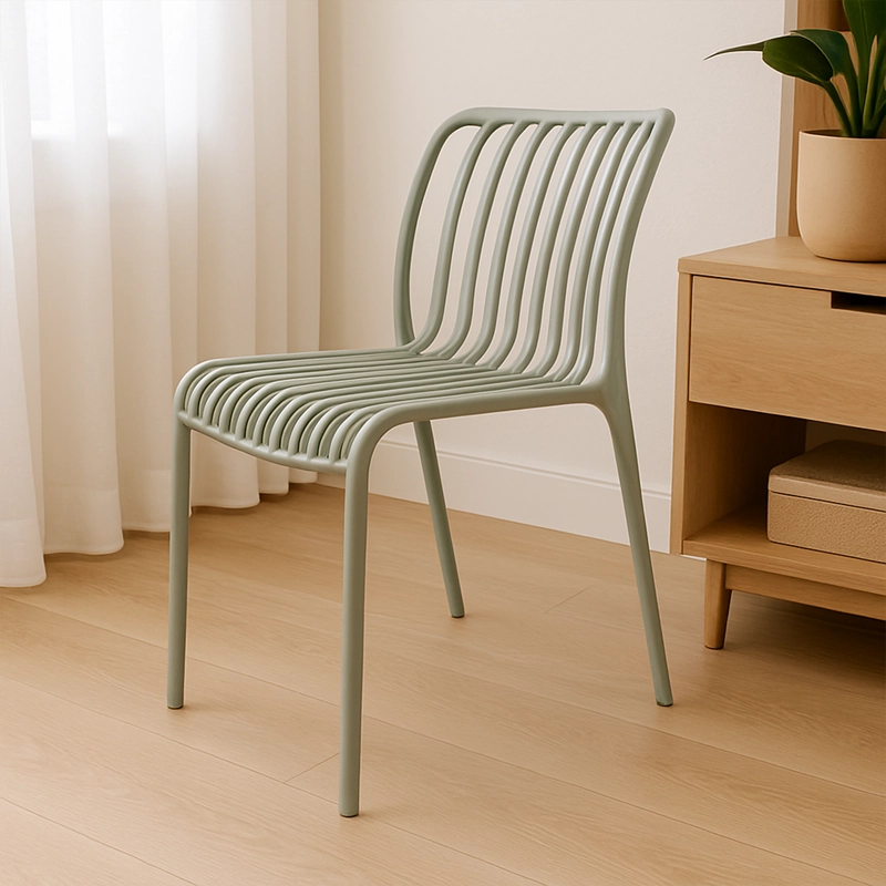 SILLA XL PLASTICO RESINA DECO BREMEN GRIS ESCANDINAVIA - 8