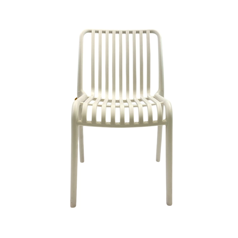 SILLA PLASTICO APILABLE DECO BREMEN BLANCA ESCANDINAVIA - 2