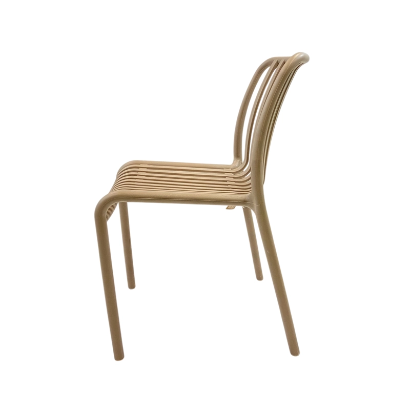 SILLA PLASTICO APILABLE DECO BREMEN BEIGE ESCANDINAVIA - 4