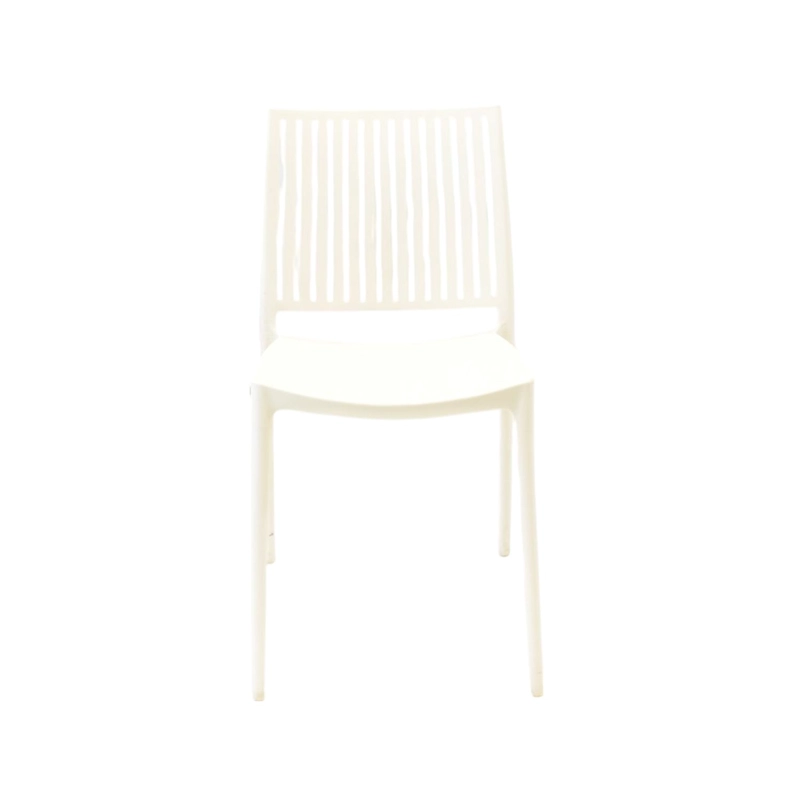 SILLA PLASTICO APILABLE DECO NORUEGA BLANCA ESCANDINAVIA - 2
