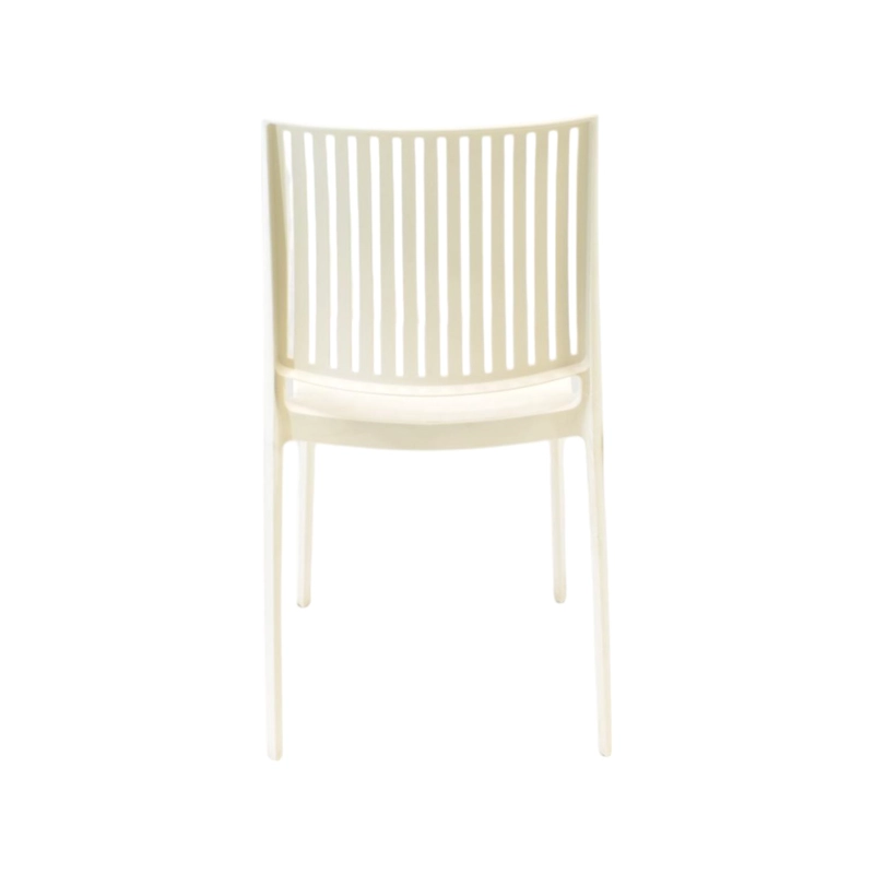 SILLA PLASTICO APILABLE DECO NORUEGA BLANCA ESCANDINAVIA - 5