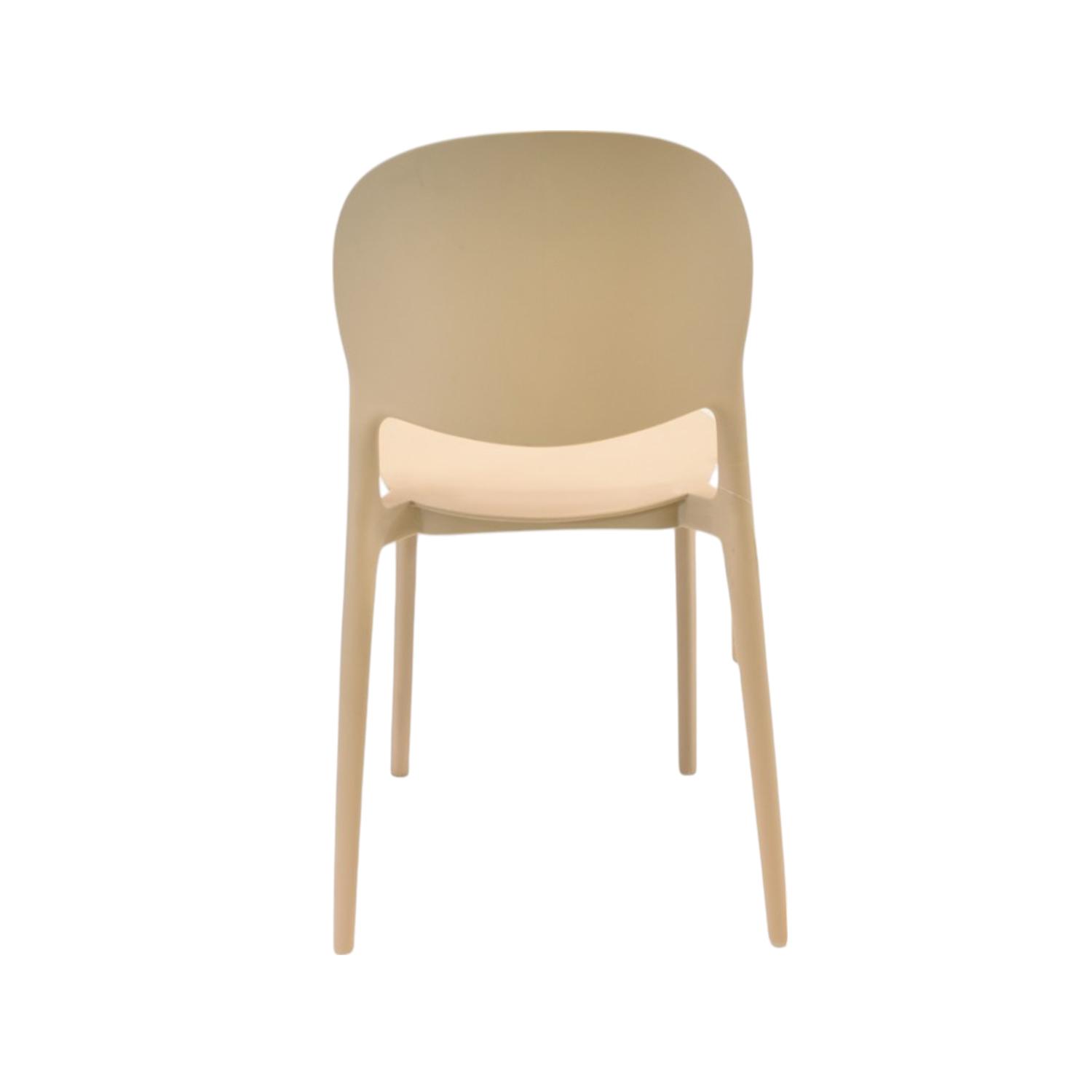 SILLA PLASTICO APILABLE DECO SEVILLA BEIGE ESCANDINAVIA - 7