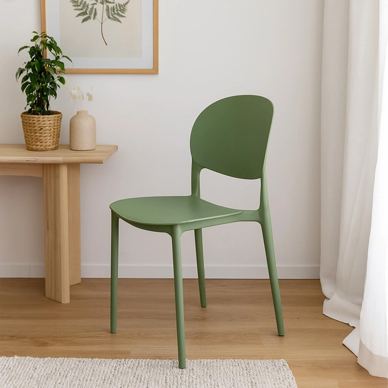 SILLA PLASTICO APILABLE DECO SEVILLA VERDE ESCANDINAVIA - 8