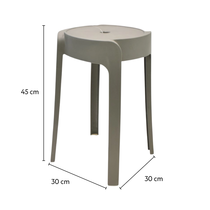PISO BANCO APILABLE DECO VALENCIA GRIS ESCANDINAVIA 45 CM - 3