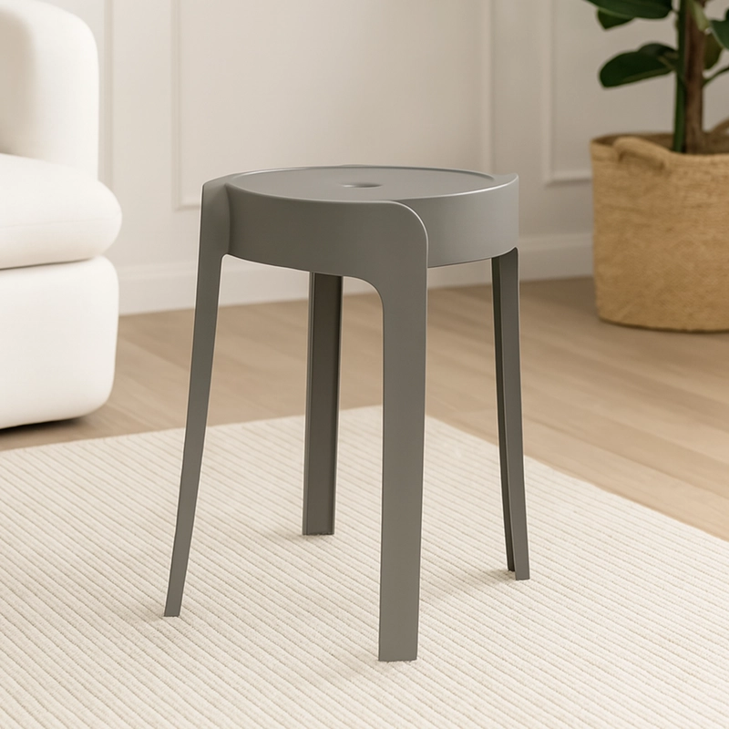 PISO BANCO APILABLE DECO VALENCIA GRIS ESCANDINAVIA 45 CM - 5