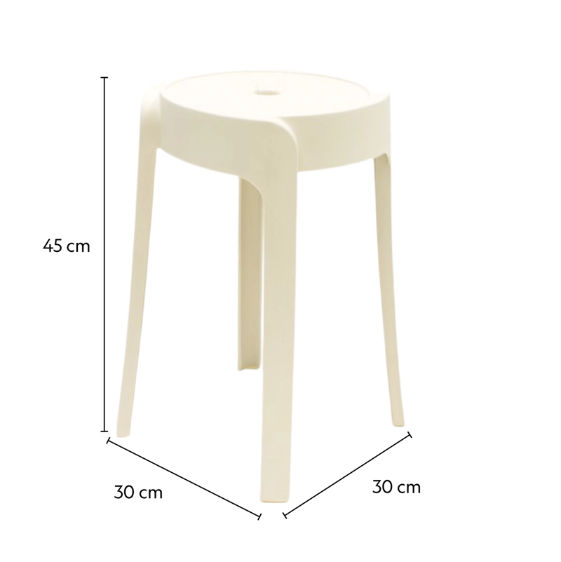 PISO BANCO APILABLE DECO VALENCIA BLANCO ESCANDINAVIA 45 CM - 2