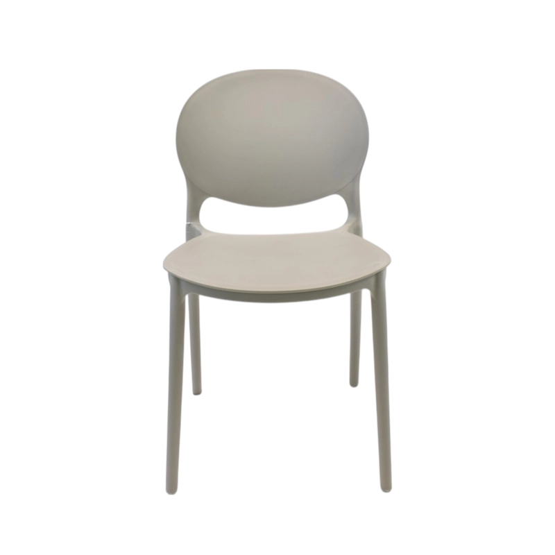 SILLA PLASTICO APILABLE DECO BERLIN GRIS ESCANDINAVIA - 2