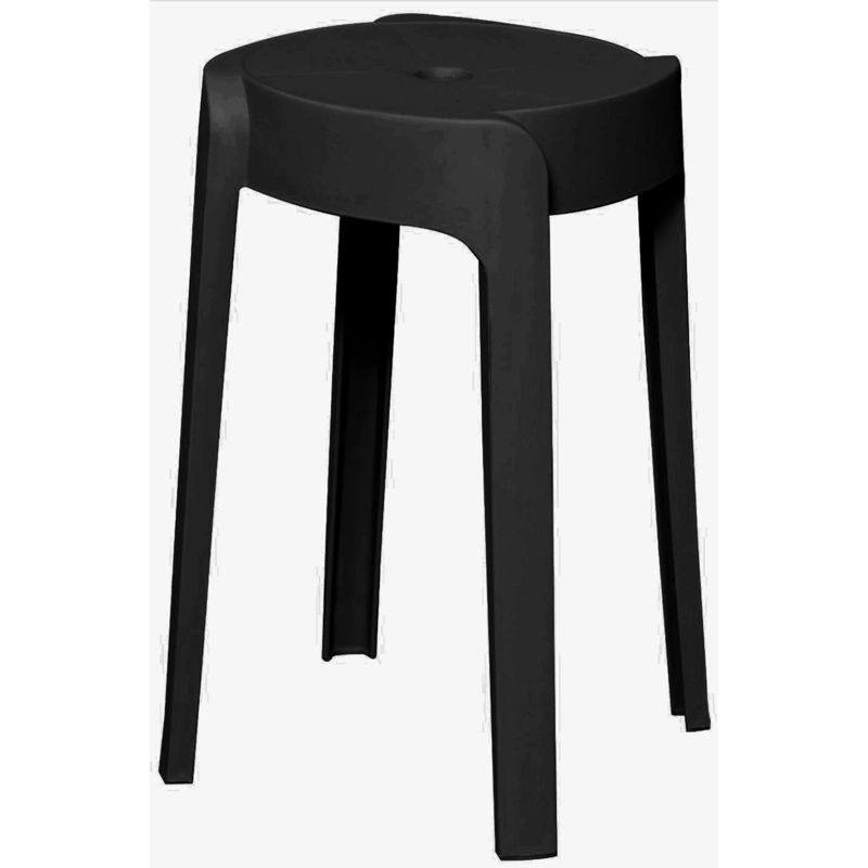PISO BANCO APILABLE DECO VALENCIA NEGRO ESCANDINAVIA 45 CM - 1