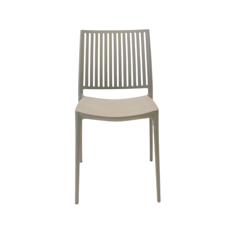 SILLA PLASTICO APILABLE DECO NORUEGA GRIS ESCANDINAVIA - 2