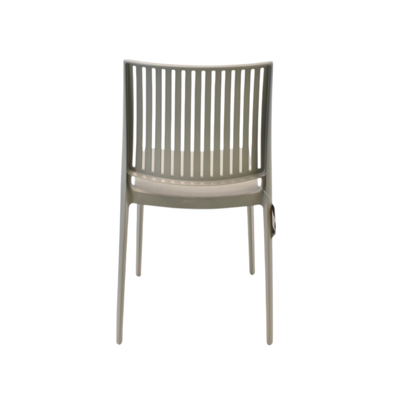SILLA PLASTICO APILABLE DECO NORUEGA GRIS ESCANDINAVIA - 4