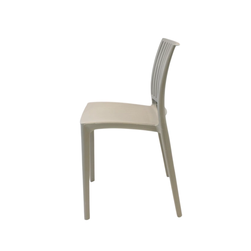 SILLA PLASTICO APILABLE DECO NORUEGA GRIS ESCANDINAVIA - 5