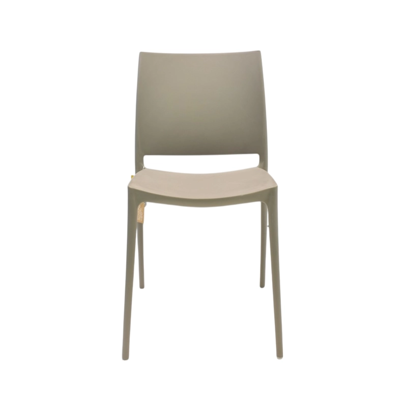 SILLA PLASTICO APILABLE DECO DRESDEN BEIGE ESCANDINAVIA - 2