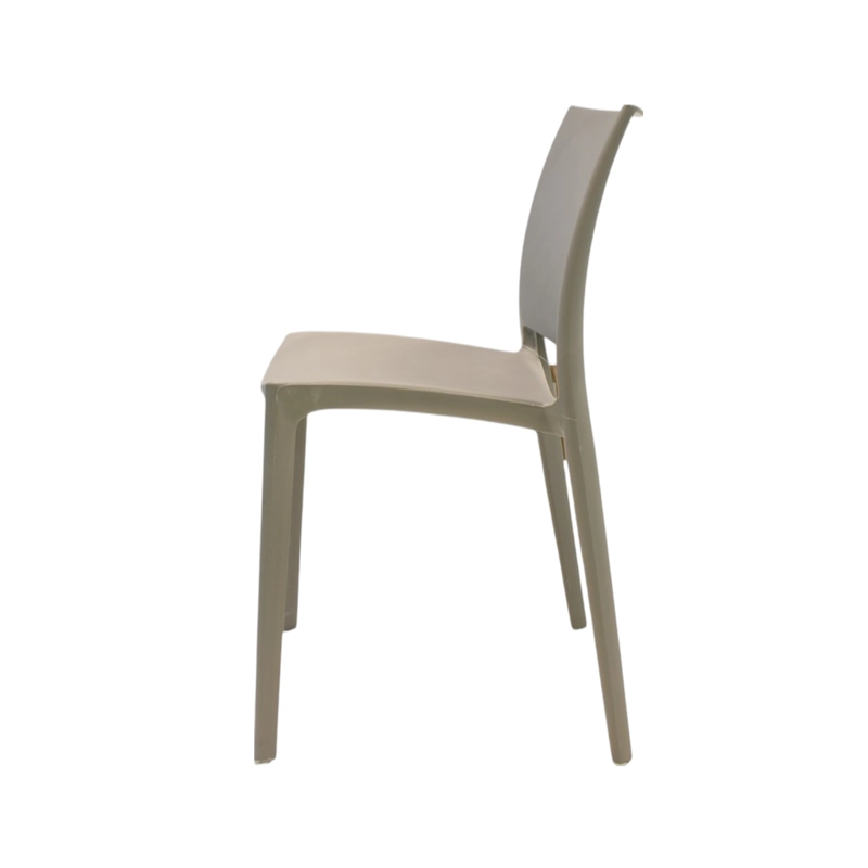 SILLA PLASTICO APILABLE DECO DRESDEN BEIGE ESCANDINAVIA - 4