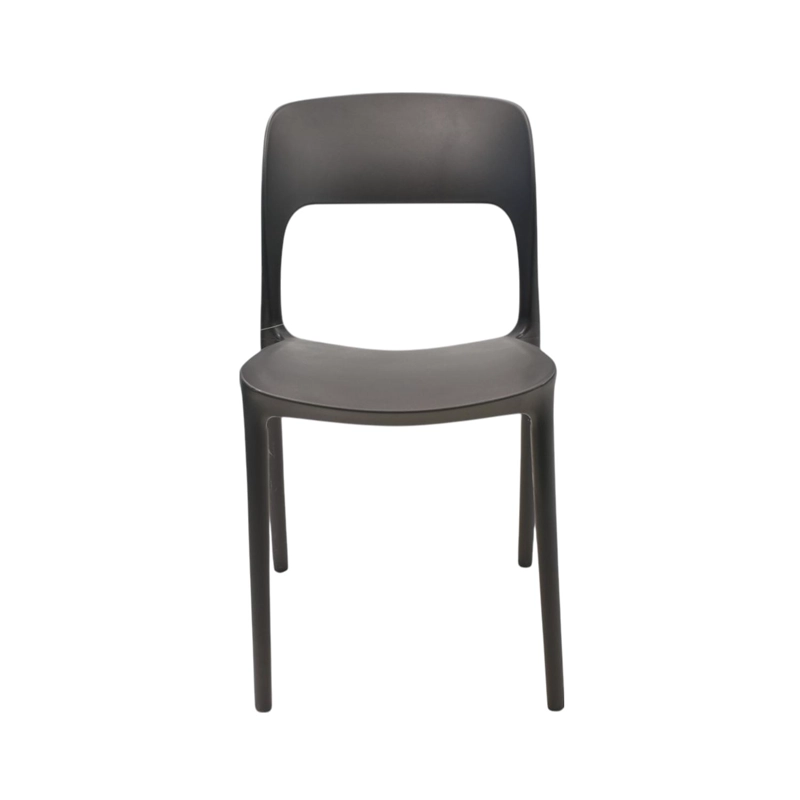 SILLA PLASTICO APILABLE DECO NUREMBERG NEGRO ESCANDINAVIA - 3