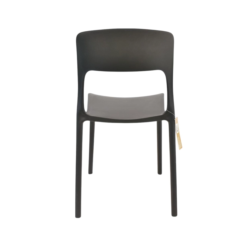 SILLA PLASTICO APILABLE DECO NUREMBERG NEGRO ESCANDINAVIA - 4