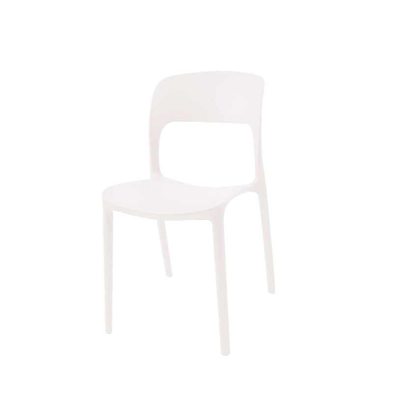 SILLA PLASTICO APILABLE DECO NUREMBERG BLANCA ESCANDINAVIA - 1