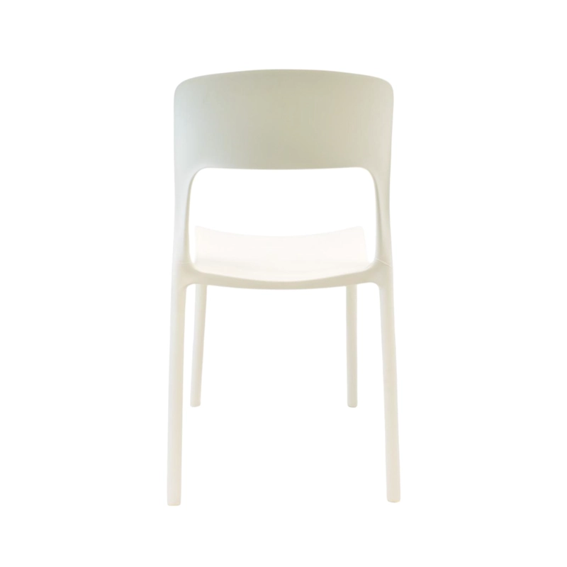 SILLA PLASTICO APILABLE DECO NUREMBERG BLANCA ESCANDINAVIA - 3
