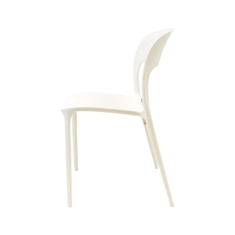 SILLA PLASTICO APILABLE DECO NUREMBERG BLANCA ESCANDINAVIA - 5