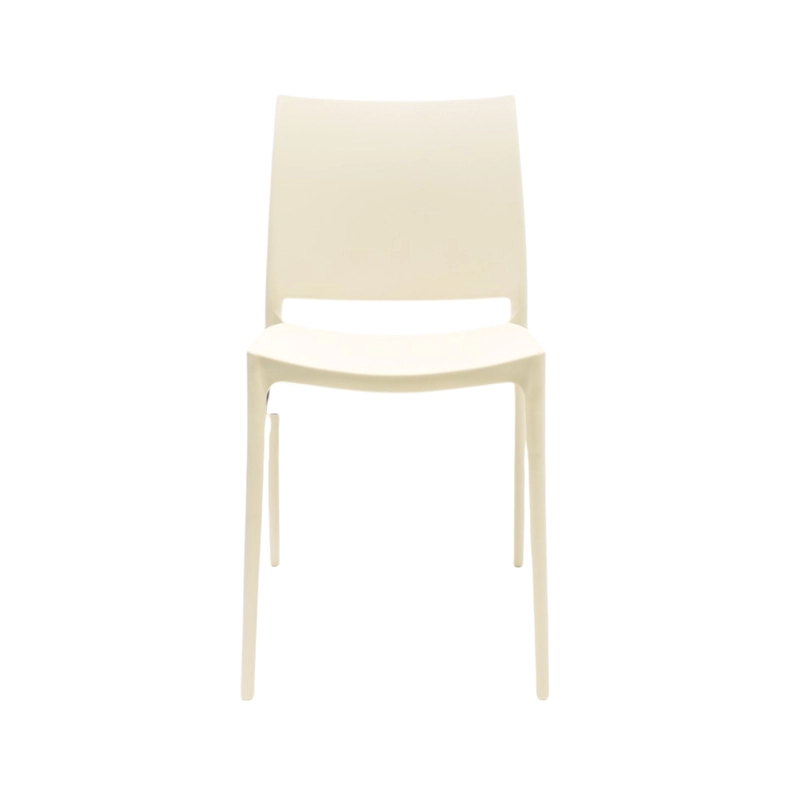SILLA PLASTICO APILABLE DECO DRESDEN BLANCA ESCANDINAVIA - 3