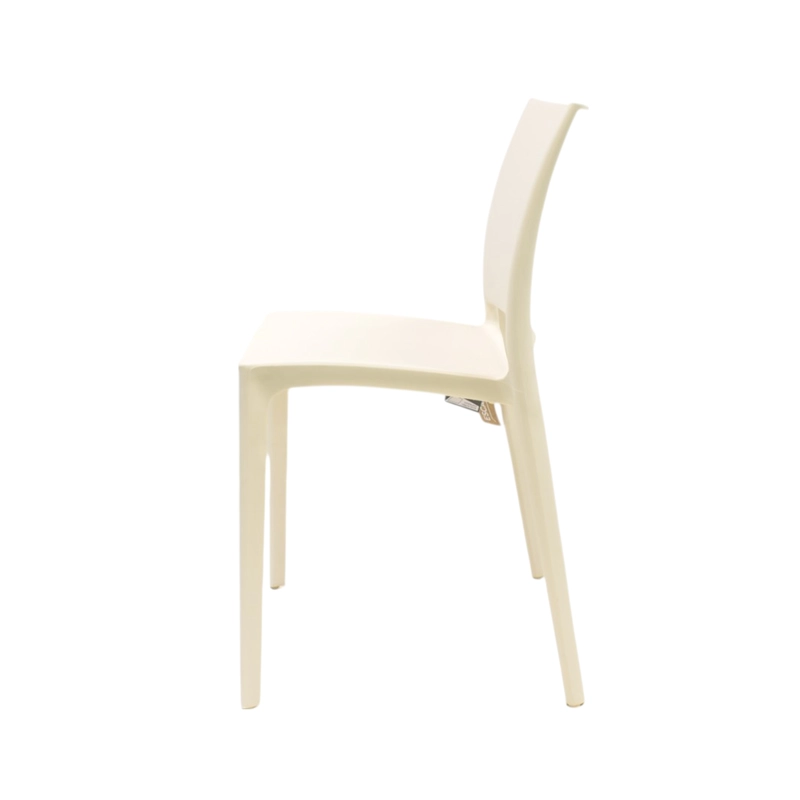 SILLA PLASTICO APILABLE DECO DRESDEN BLANCA ESCANDINAVIA - 5