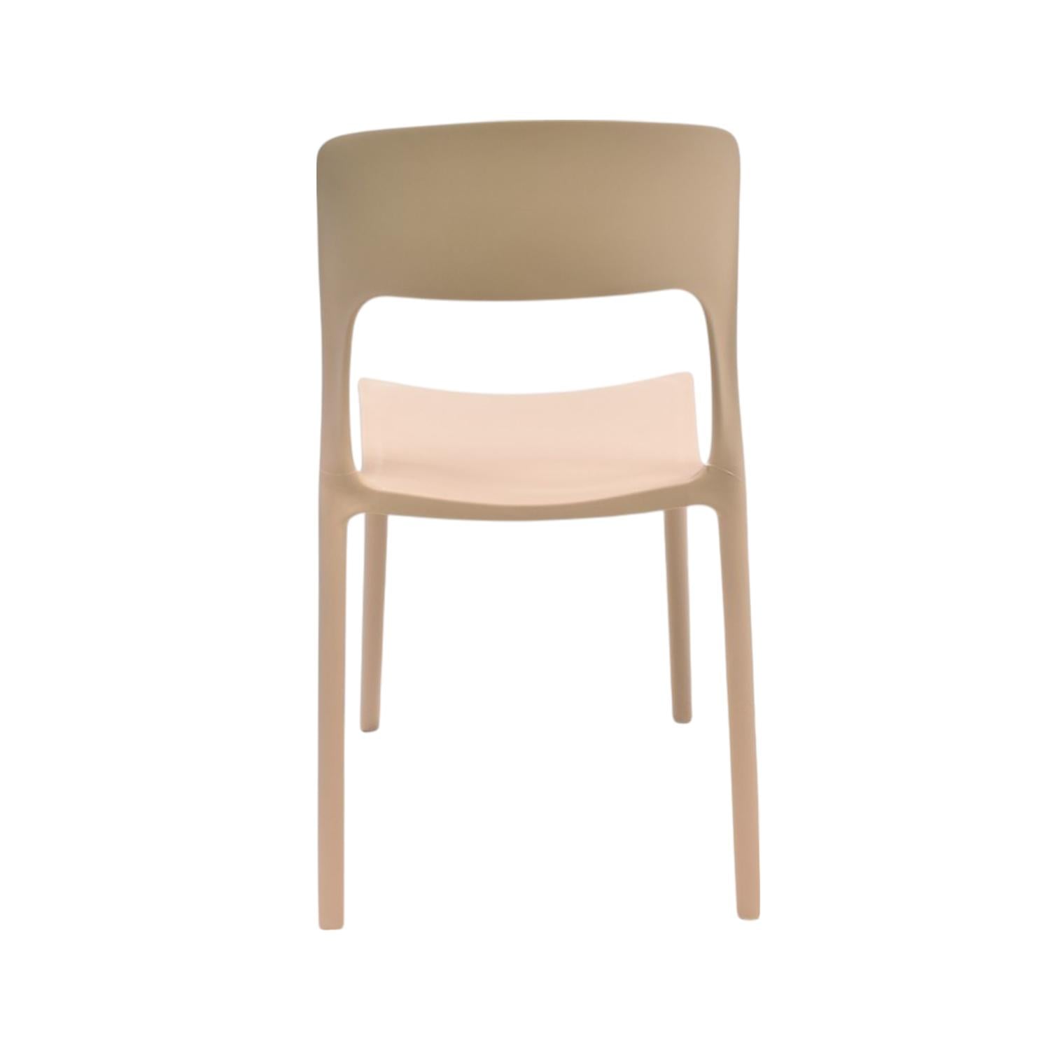 SILLA PLASTICO APILABLE DECO NUREMBERG BEIGE ESCANDINAVIA - 4
